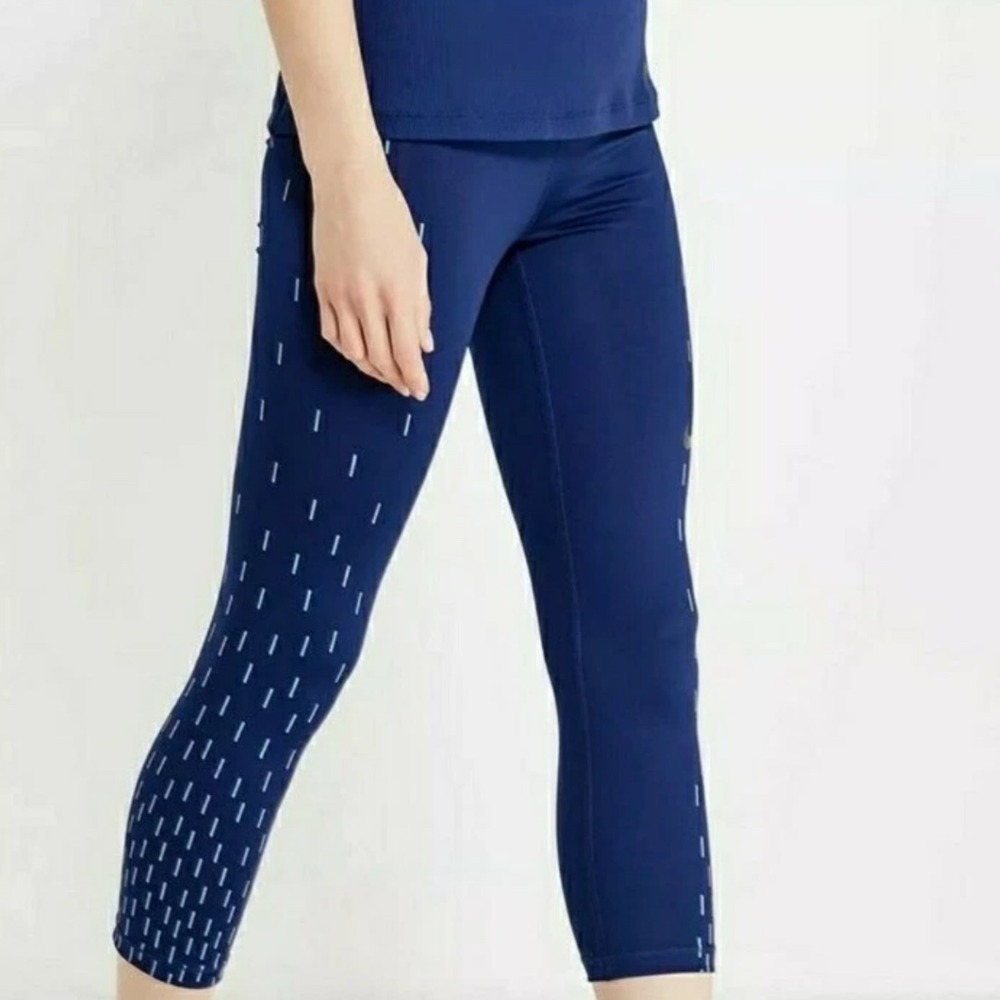 Nike Dri-FIT Women's Training‎ Running Fitness Blue Cropped Leggings Size Small